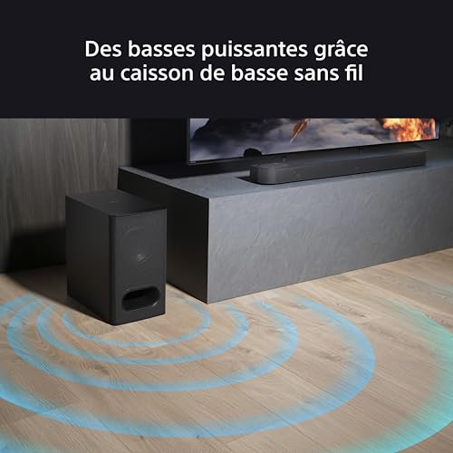 Sony BRAVIA Theatre Bar 6 avec Caisson de Basses 3.1.2ch Son Immersif | Haut parleurs verticaux | Dolby Atmos | DTS:X | Voice Zoom 3 Via TV BRAVIA | DSEE pour la Musique | Installation Facile - vue 3