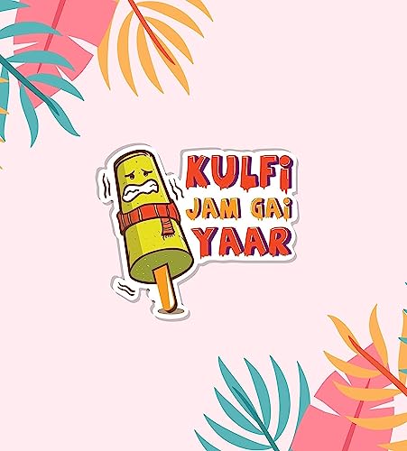 Image of Wooden Kulfi Jam GAI Yaar Fridge Magnet for Refrigerator Home, Kitchen and Office Decoration Multicolor