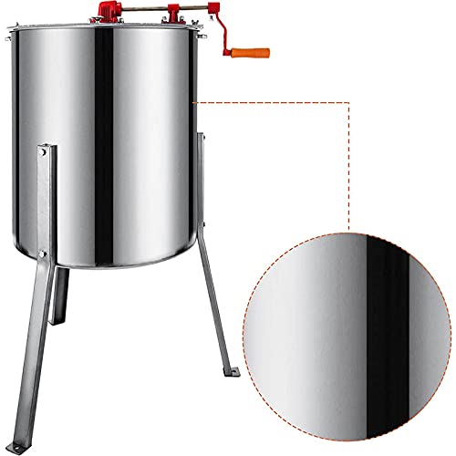 LKJHG Honigsieb, Manueller Honigschleuder Mit Ständer Und Plexiglasdeckeln, Honigabscheider Für Obst, Zuckerherzöl… – Bild 6