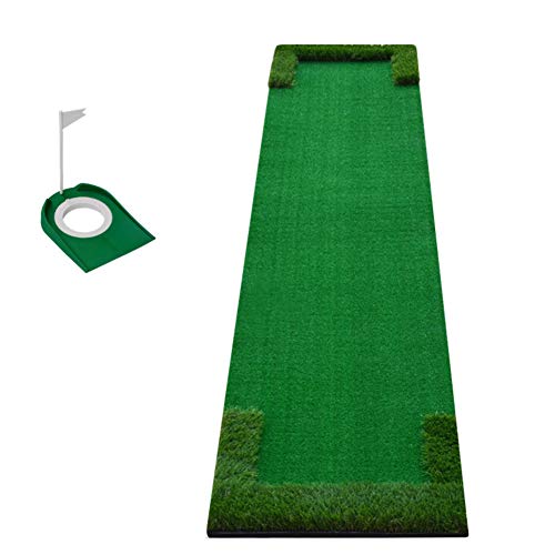 L&T Interiores Alfombra De Putting De Golf Mini,Personal Estera De Golf Putting Práctica,Putting Green para Hogar Patio Trasero Oficina Al Aire Libre Entrenamiento A 48x300cm(19x118inch)