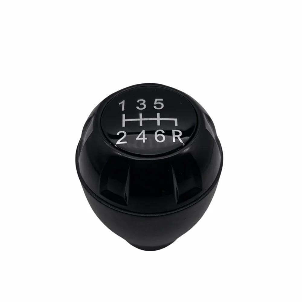 Hyasdbwe Black Car 6 Speed Manual Gear Shift Knob Lever Shifter 68085312Ab Gear Head For Jeep Wrangler Jk 2007-2018 Auto Parts Gear Shifter Parts(Black)