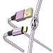 Produktbild Hama |"Reflektierend Lade-/Datenkabel USB Typ-C - USB-A | 1,5m Lavendel