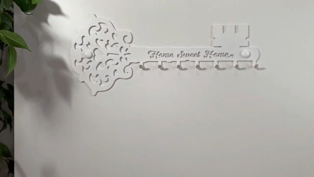 Appendichiavi Da Parete Moderno 'Home Sweet Home' Con 7 Ganci - Design Unico Per Ingresso E Cucina - Foto 8