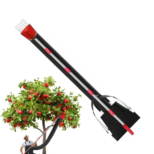 Recolector de naranjas, recolector de frutas profesional,Poste de extensión de 13 pies para recolector de frutas de longitud ajustable | Recogedor De Naranjas Ajustable Con Embudo Recolector Y Herrami