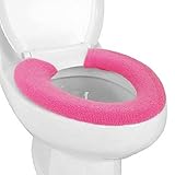 KLOUD City ® Soft and Warm Thicken Toilet Seats Covers (Hot Pink)