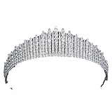 Queen Mary's Fringe Replica Tiara,Cubic Zirconia Princess Tiara Diadem for Bridal Wedding Hair Jewelry Accessories Hairpieces CH10345