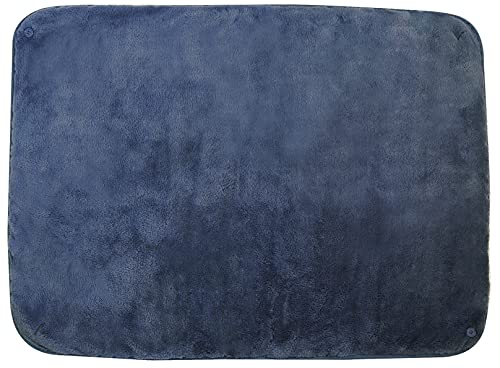 ダイカイ ひざ掛け ネイビー 100×70cm ルボア 無地 71897