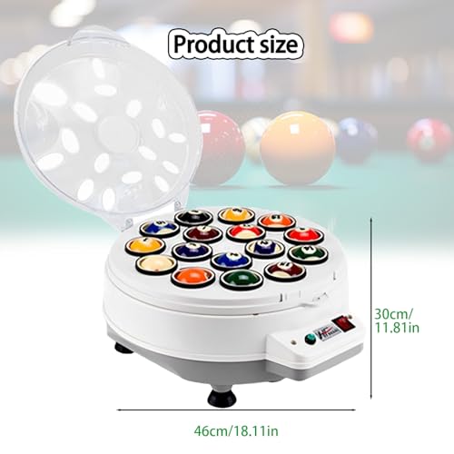 Máquina limpia bolas de billar automatizada para 16 y 22 esferas de juego 7