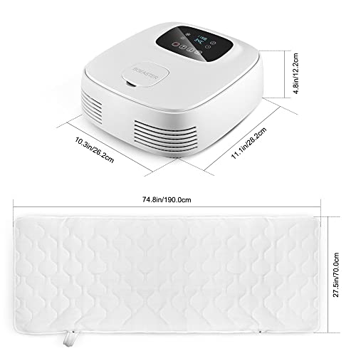 Cooling & Heating Mattress Pad For Bed, Mattress Chilled Heated Pad Electric Water Cooler Warmer Mattress Topper System, Adjustable Water Temperature 54°F-140°F, For Hot Sleeper And Night Sweat #TOP6