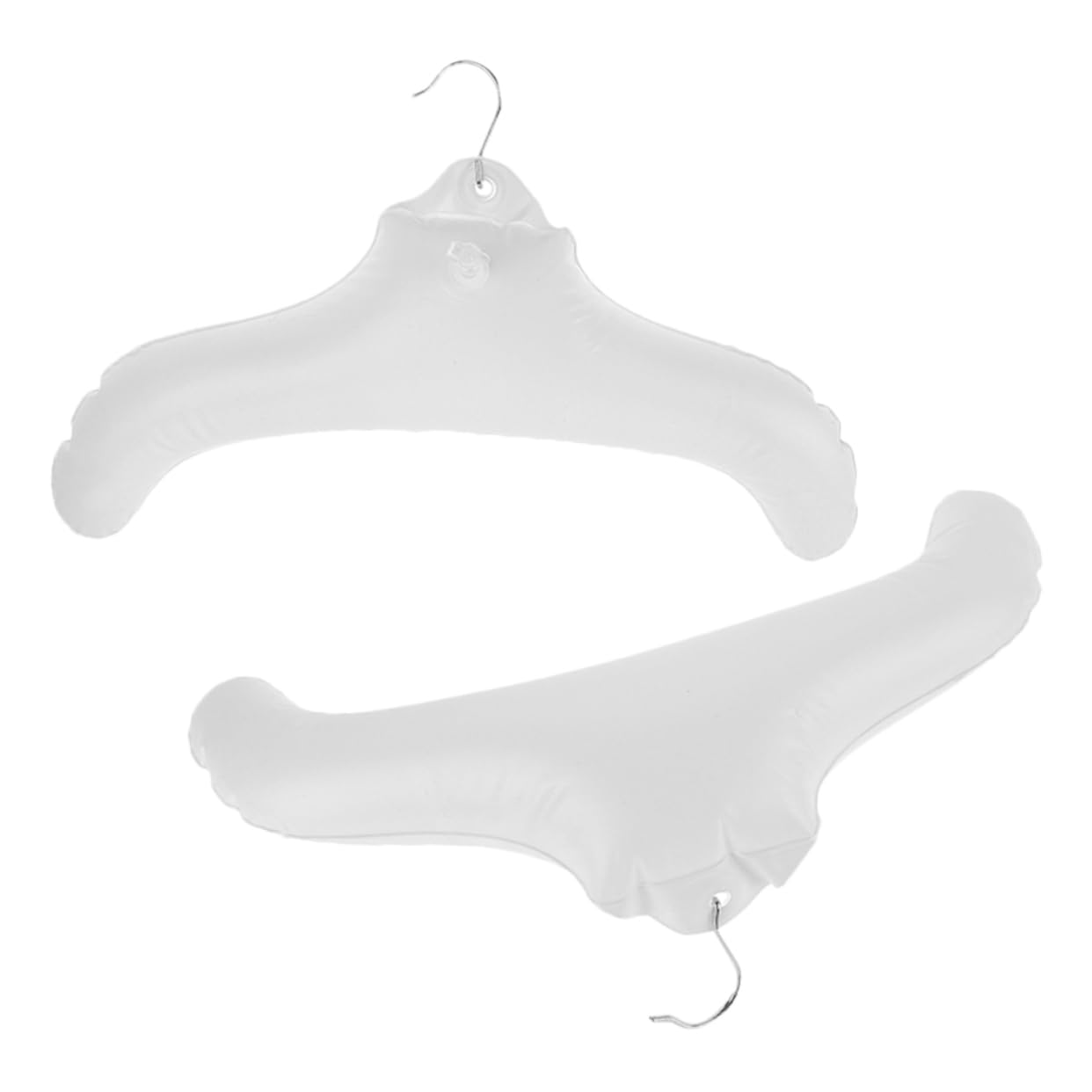 PRETYZOOM 10 Pezzi Gruccia Gonfiabile Grucce Per Maglioni Grucce Gonfiabili Stendibiancheria Appendiabiti Da Viaggio Da Viaggio Per Crociera Per Camicie Pvc Silver