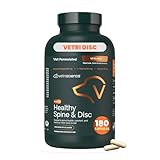 VetriScience Healthy Spine & Disc Easy-Open Capsules, Back and Spinal Support Chondroitin and Taurine Supplement for Dogs, Perfect for Dachshunds, Corgis, Frenchies, Basset Hounds & More, 180 Count