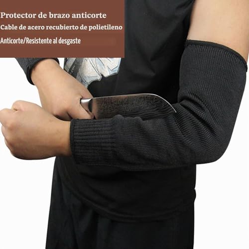 Miniatura 5 de Homejoy 2 Pares De Mangas De Brazo Con Protección Contra Cortes De 20 Cm Y 40 Cm, Mangas De Punto Resistentes A Los Cortes Clase-5, Protectores De Brazo Y Antebrazo Con Protección Contra Punciones