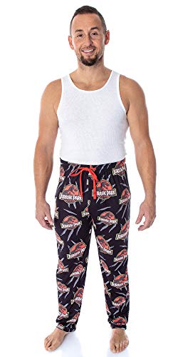 Bioworld Jurassic Park Men's Allover Pattern Sleep Lounge Pajama Pants4