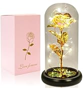 Galaxy Rose Gift, Birthday Gift for Mom, Anniversary Day Gift for Her, Enchanted Rose in Glass Do...