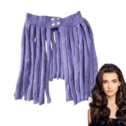 Tiara de haste de ondulação sem calor, conjunto de ondulação sem calor,Tiara com toucas para cabelo