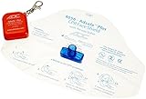 American Diagnostic 4056 Adsafe Plus Single-use CPR Face Shield with Keychain and Case Adult, Orange, 2.4 Ounce