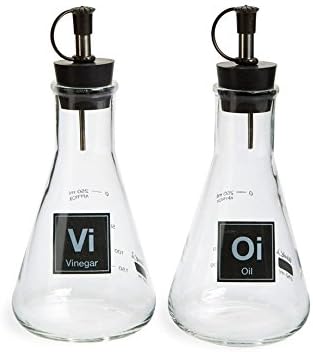 Periodic Elements Laboratory Flask Oil and Vinegar Dispensers - Set of 2