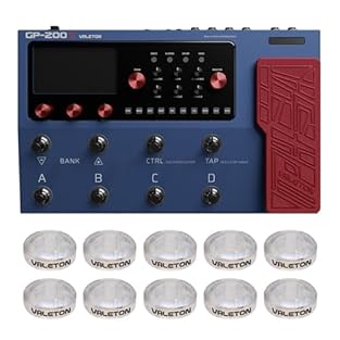 240+ built-in guitar/bass/acoustic effects with 140 legendary amplifier and cabinet simulations and 100 well-known stompbox effects pedals; support 20 third-party IRs; 24-bit 44.1kHz signal processing 100 built-in drum rhythms and 180 seconds looper,...
