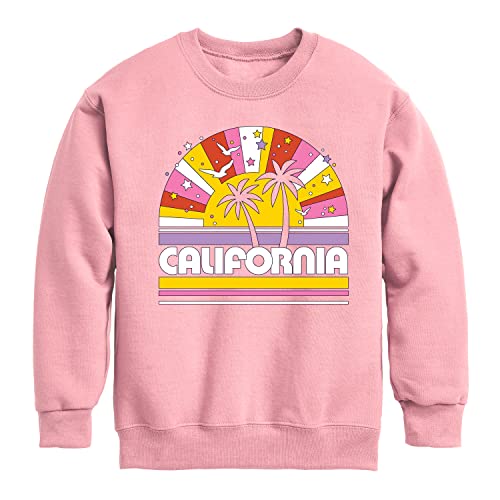 Instant Message - California Sunset - Toddler & Youth Crewneck Fleece Sweatshirt