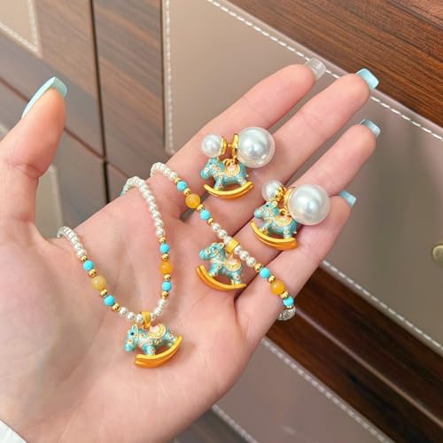 Collier de perles Shijia anti-ternissement chaîne de clavicule fine