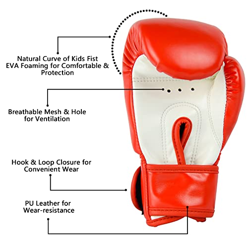 Cheerwing Kids Boxing Gloves 4Oz Training Gloves For Youth And Toddler Punching Mitts Kickboxing Muay Thai Gloves #TOP1