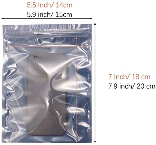 esd bags,100pcs Premium Anti-Static Resealable Bags 15 X 20 cm 5.9''x7.9" Plastic Static Free Bag for Motherboard 2.5in 3.5in hard drives SSD HDD ddr3 Ram Computer Electronic Components bags - Image 4