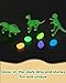 sikmcle Dinosaur Sensory Bin Toy for Toddlers and Play Sand Set for Kids Include Glow in The Dark Dinosaur Ages 3-6+
