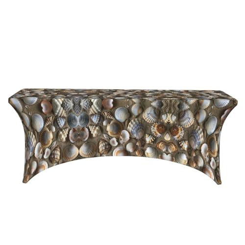 Nappe de table extensible élasthanne Seashells 1,8m qualité supérieure