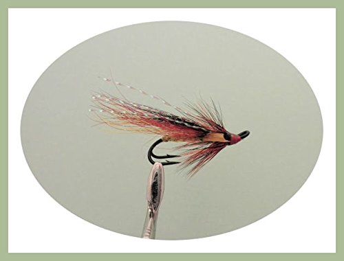 6 Pack of Golden Willie Gunn Double Hook Salmon Flies, Choice of Sizes (10)