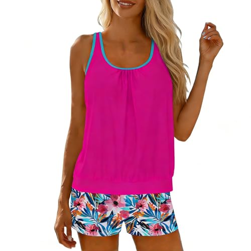 Tankini Maillot de Bain Femme Gainant Idéal Plage et Piscine
