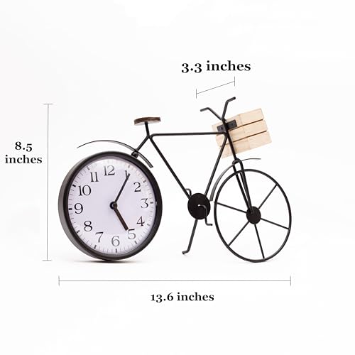 Bicycle-Table-Clock–Cute-Decorative-Black-Metal-Tabletop-Analog-Clocks–Unique-Retro-Mantel-Desk-Shelf-Decor-for-Living-Room-Kitchen-Bathroom-or-Office-Cool-Bike-Clock Bicycle Table Clock–Cute Decorative Black Metal Tabletop Analog Clocks–Unique Retro Mantel Desk Shelf Decor for Living Room Kitchen Bathroom or Office Cool Bike Clock