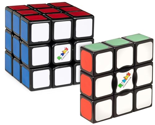 Rubik’s Starter-Set, der Original 3x3 Zauberwürfel und 3x3x1 Edge,...