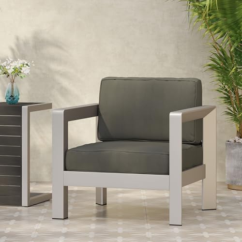 LIFE SKY AVIARA MP1 Outdoor Club Chair: Low-Profile Aluminum Frame Patio Furniture - Deep Seating Comfort for Small Spaces & Urban Gardens with 400lb Capacity & Assembly Included