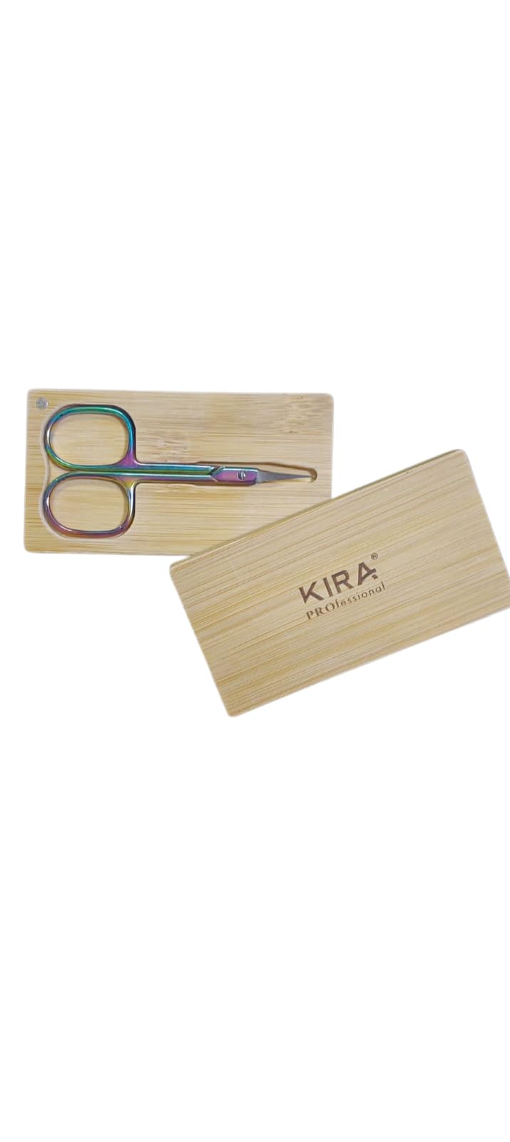 KIRA Cuticle Scissors Extra Fine Curved Blade, Professional Manicure Scissors, Multi-purpose Stainless Steel Small Scissors With Pointed Tip Beauty Grooming Kit (Multicolor) 3