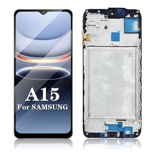 LMQ for Samsung Galaxy A15 5G Screen Replacement with Frame Wholesale for Samsung A15 A156u A156m A156f s156vl A156w 6.6Inch LCD Display Touch Screen Digitizer Assembly (No Repair Tools)