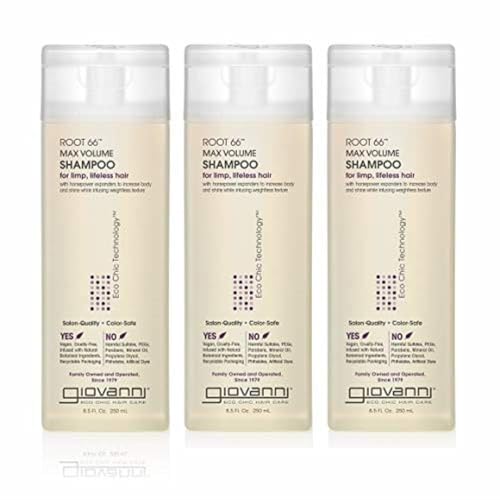 Giovanni Root 66 Max Volume Shampoo 8.5 oz (3 Pack)
