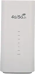 Roteador WiFi 4G LTE Luqeeg, 4 Antenas, até 32 Usuários, Viagem, Branco, 2.4 GHz, 5 GHz, Com Slot para Cartão SIM, Plugue Americano