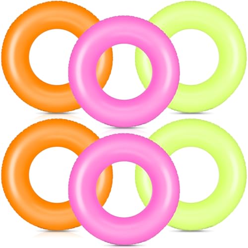 Bouées de natation pour adultes lot de 6 grands tubes gonflables de piscine