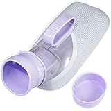 32oz/1000mL Portable Urinal for Men Spill Proof, Male Urinal Non Spill, Pee Container Pee Bottle for Camping Travel (TPE Spout)