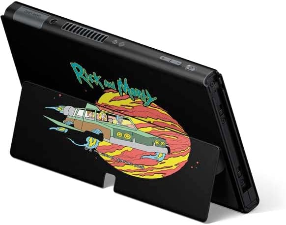 Skinit Decal Gaming Skin Compatible with Nintendo Switch OLED (2021) - Officially Licensed Adult Swim Rick and Morty Family Wagon Design