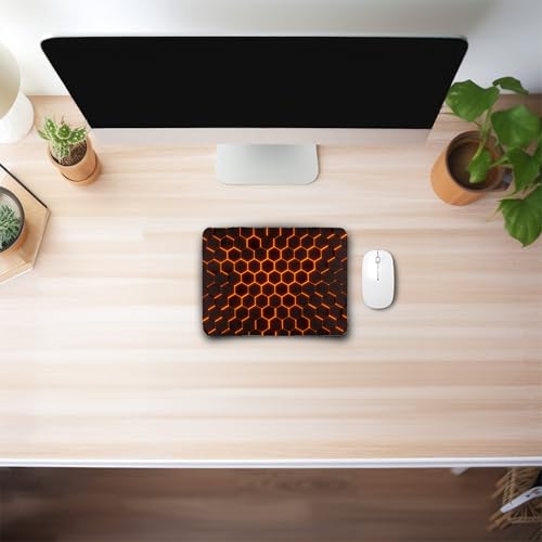 Image of Mouse Pad with Non-Slip Rubber Base, Waterproof & Durable Desk Mat for Gaming, Office & Students | Small Laptop & PC Pad | 23x18cm