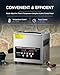CREWORKS 3L Digital Ultrasonic Cleaner with Degas & Gentle Modes, 0.8 gal. Ultrasonic Cleaning Machine, 120W Professional Ultrasound Cleaner with 150W Heater & 1-30 min. Timer for Glasses Toys Tools