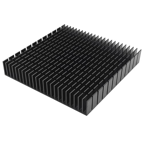 120mm Large Aluminum Heatsink 120x120x20mm / 4.72x4.72x0.79Inch/ Heat Sink Square Cooler for WiFi Router Cooling Base and Power Supply IC Graphics Card Memory Heat Sink 120mmx120mmx20mm
