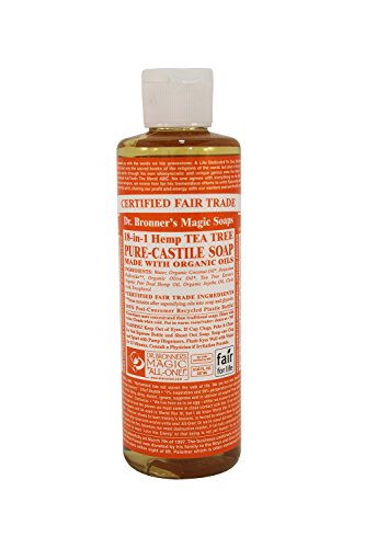 Savon liquide Castille tea tree bio 237ml gel nettoyant visage et corps