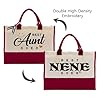 Canvas Bag for Nene, Best Nene Ever, Cotton Canvas Tote Bag, Mother's Day Gift for Nene, Nene Birthday Gift, Womens Weekend Bag, Reusable Grocery Bags for Picnic Shopping Holiday Camping A, Color, M #4