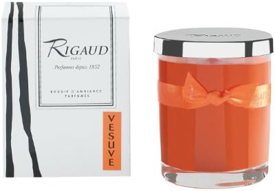 RigaudBPM287705 Candle Small Vesuve Orange
