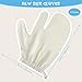 Leelosp 2 Pieces Raw Silk Garshana Gloves Ayurvedic Massaging Mitts Raw Silk Gloves Dry Massage Brush Gloves Exfoliating Gloves Bath Scrubbing Massage Shower Gloves for Women