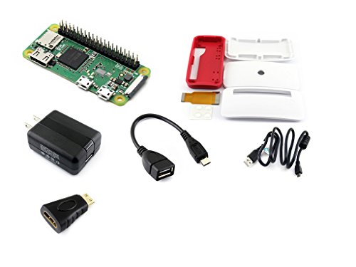 Waveshare Raspberry Pi Zero WH (Built-in WiFi, Pre-Soldered Headers) Development Kit Bundle with Micro SD Card Power Adapter Official Case and Basic Components (6 Items) Waveshare Raspberry Pi Zero WH (Built-in WiFi, Pre-Soldered Headers) Development Kit Bundle with Micro SD Card Power Adapter Official Case and Basic Components (6 Items)