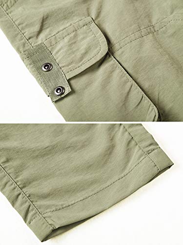 Mesinsefra Boy's Hiking Pants,Boy's Casual Outdoor Quick Dry Waterproof Climbing Trousers with Elastic Waistband4