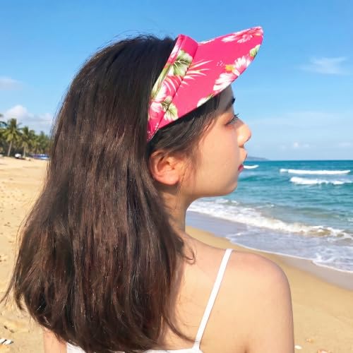 Image of Sun Visor Hats Women Wide Brim Adjustable Clip On Visors Beach Men Hat